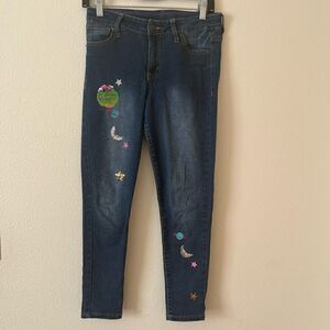 CAT & JACK GIRLS SKINNY STRETCH JEANS SIZE 12